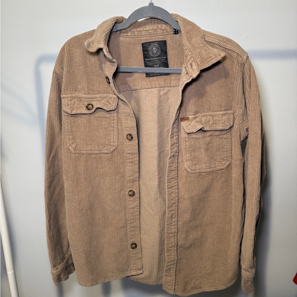 Buffalo David Bitton Beige Corduroy Shirt